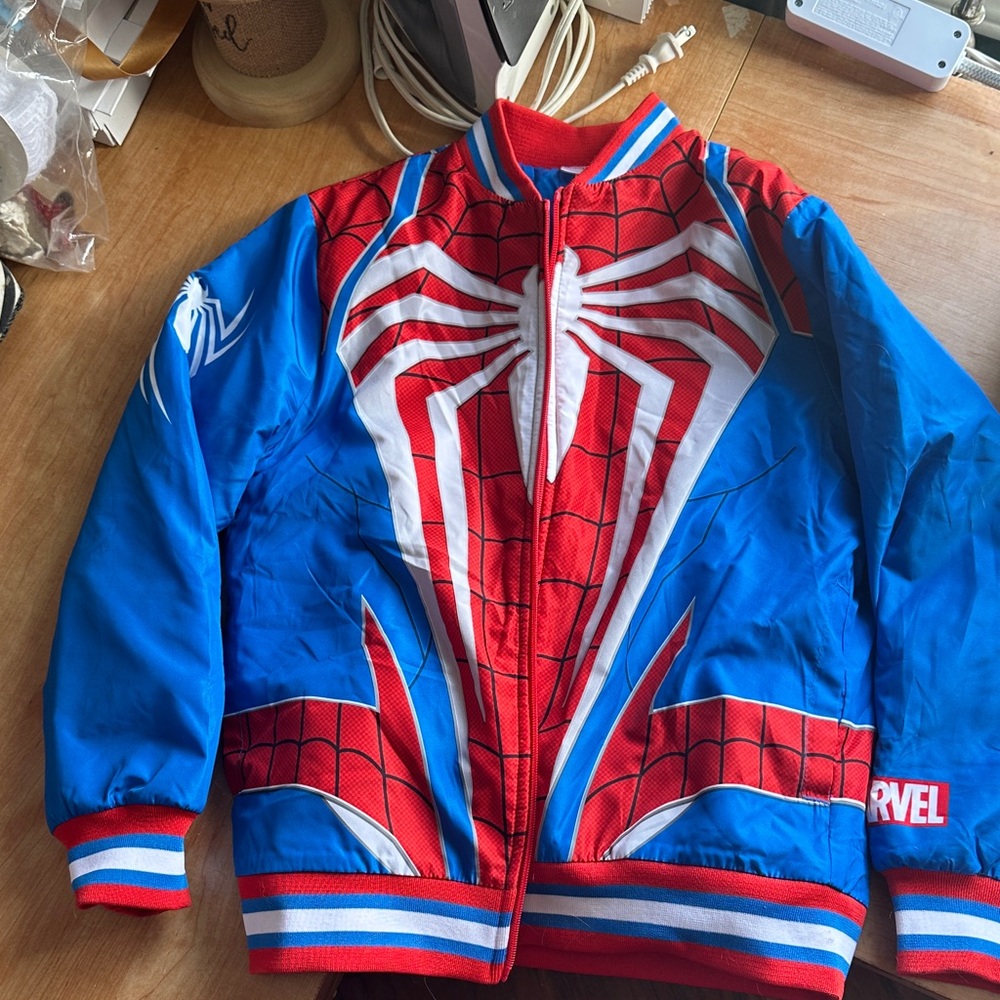 Marvel Spider-Man Kids Costume Jacket - Red and Blue